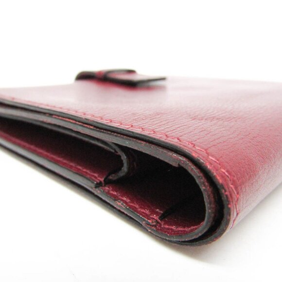 HERMES Red Leather Wallet - Picture 8 of 13